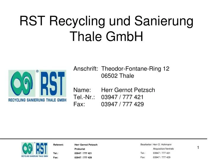 rst recycling und sanierung thale gmbh