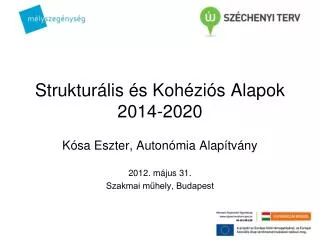struktur lis s koh zi s alapok 2014 2020