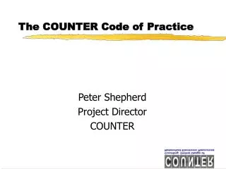 The COUNTER Code of Practice