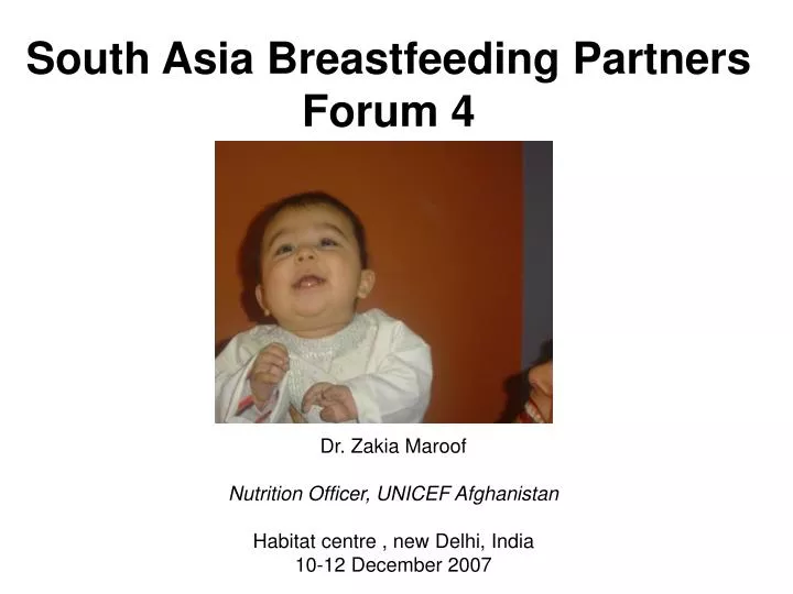 south asia breastfeeding partners forum 4