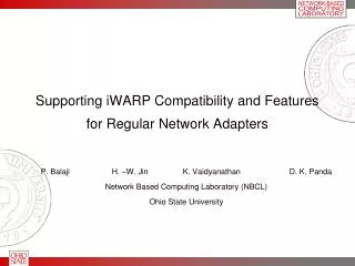 Supporting iWARP Compatibility and Features for Regular Network Adapters