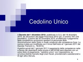cedolino unico