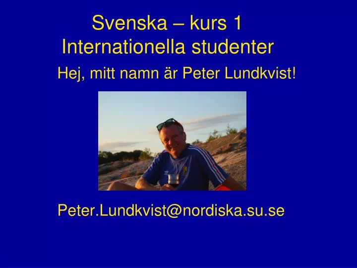 svenska kurs 1 internationella studenter