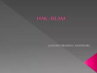 hak islam