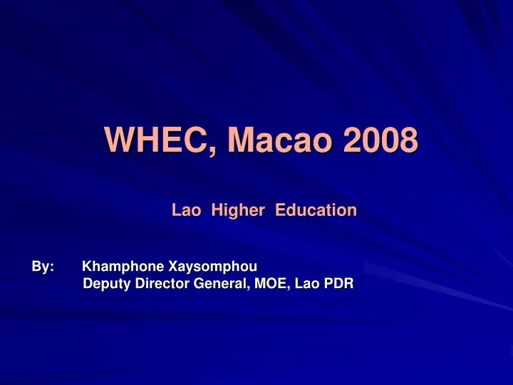 whec macao 2008