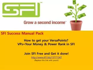 How to get your VersaPoints? VPs=Your Money &amp; Power Rank in SFI