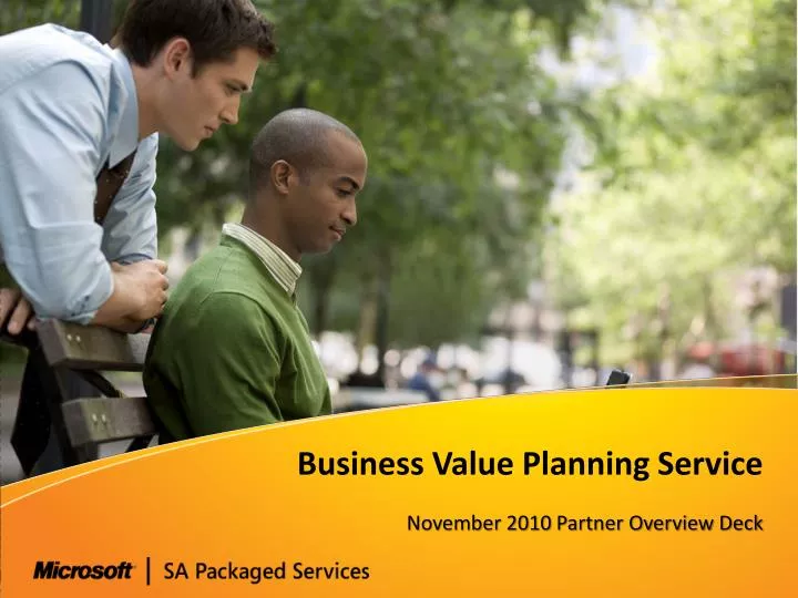 business value planning service