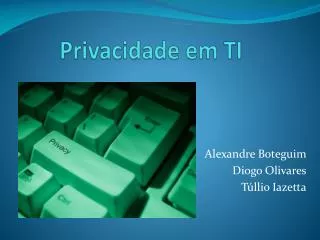 privacidade em ti