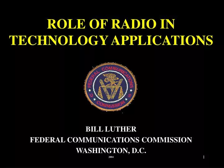 role of radio in technology applications