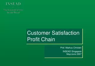 Customer Satisfaction Profit Chain