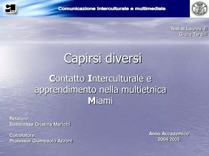 capirsi diversi