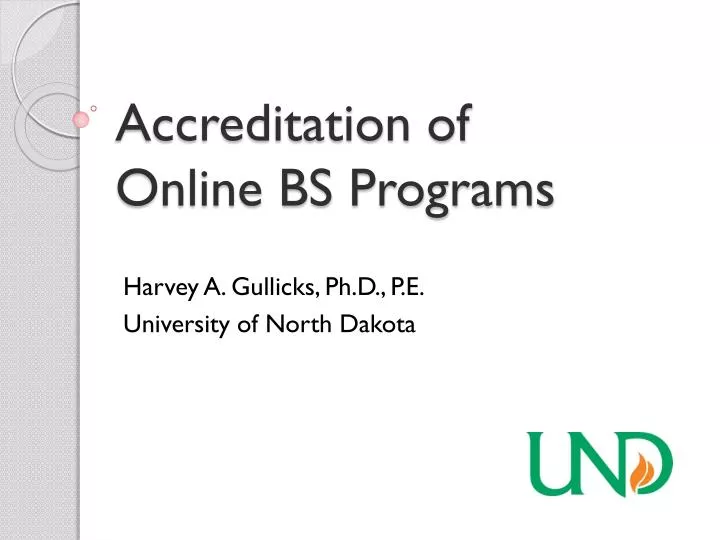 accreditation of online bs programs