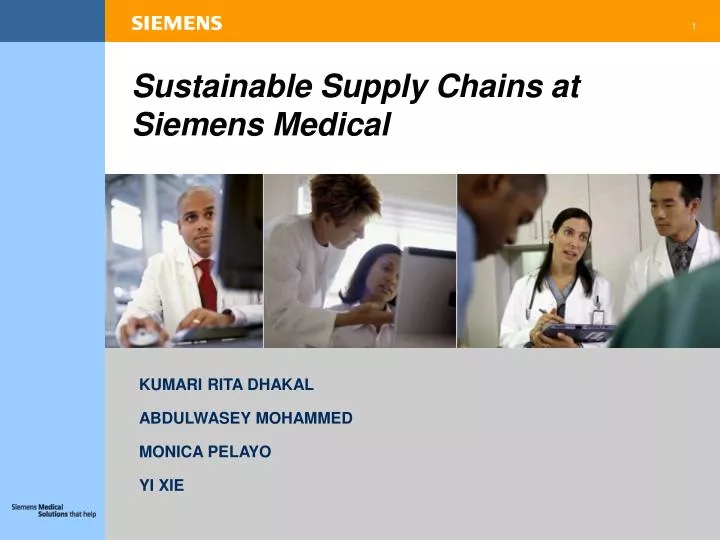sustainable supply chains at siemens medical