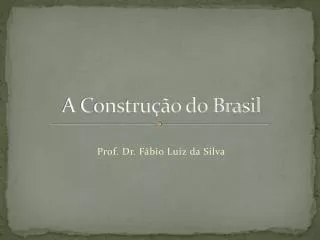 a constru o do brasil