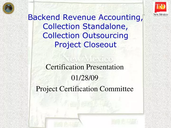 backend revenue accounting collection standalone collection outsourcing project closeout