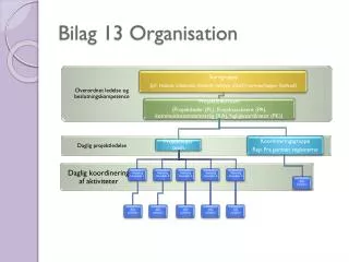 bilag 13 organisation
