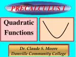PRECALCULUS I - slide 1