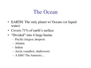 The Ocean