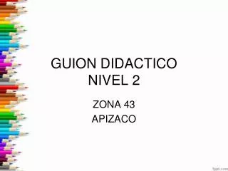 guion didactico nivel 2