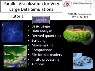 Parallel Visualization for Very Large Data Simulations