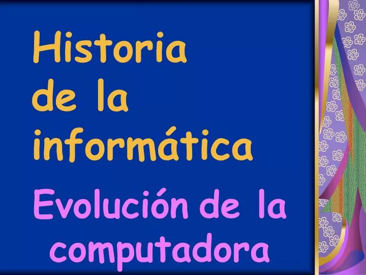 historia de la inform tica