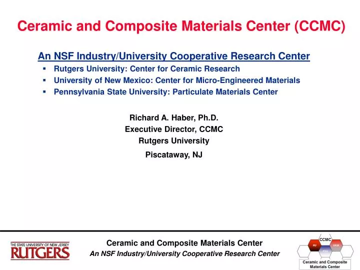 ceramic and composite materials center ccmc
