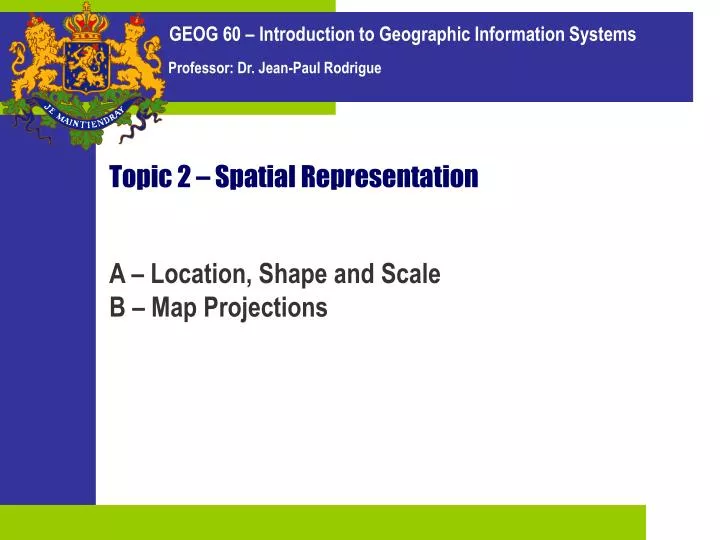 topic 2 spatial representation