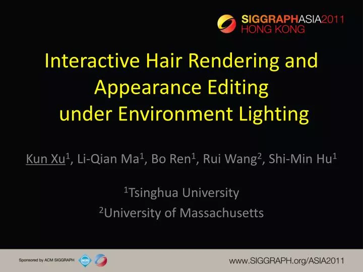 interactive hair rendering and appearance editing under environment lighting