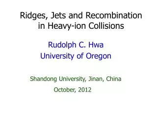 Ridges, Jets and Recombination in Heavy-ion Collisions