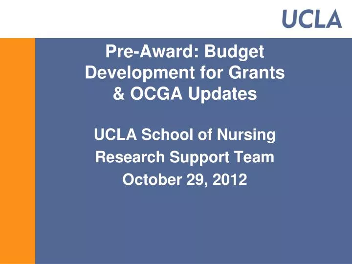 pre award budget development for grants ocga updates