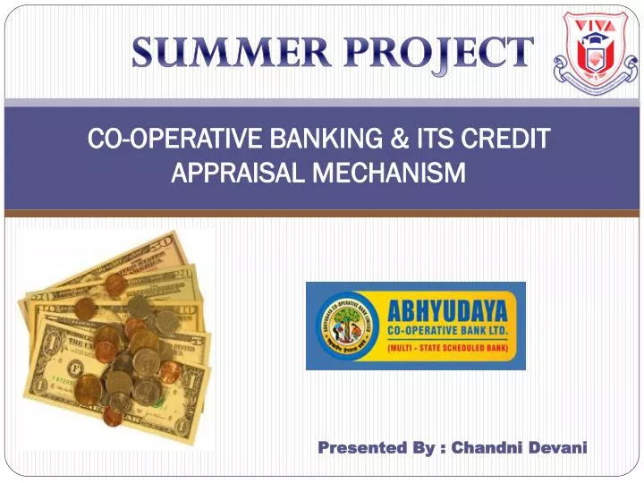 co operative banking its credit appraisal mechanism