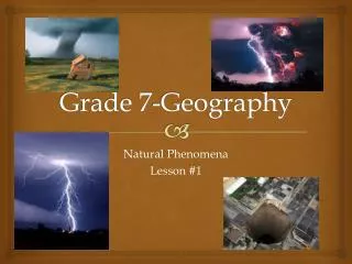 Grade 7-Geography