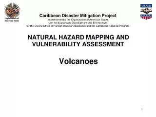 VOLCANIC HAZARD MAPPING AND VULNERABILITY ASSESSMENT