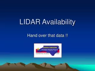 LIDAR Availability