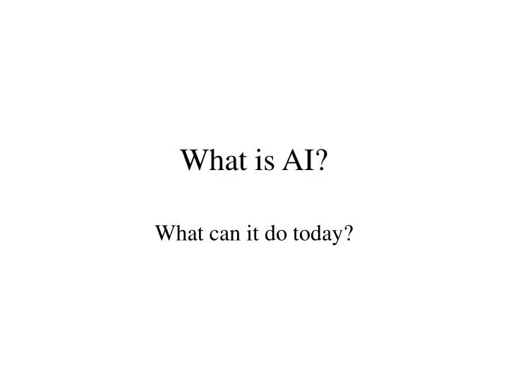 what is ai