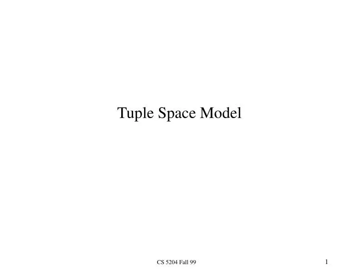 tuple space model