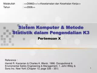 pertemuan x