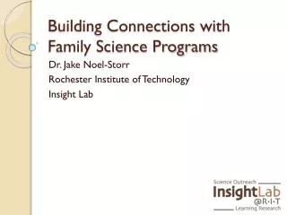 Building Connections with Family Science Programs