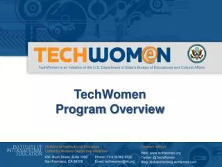 TechWomen Program Overview