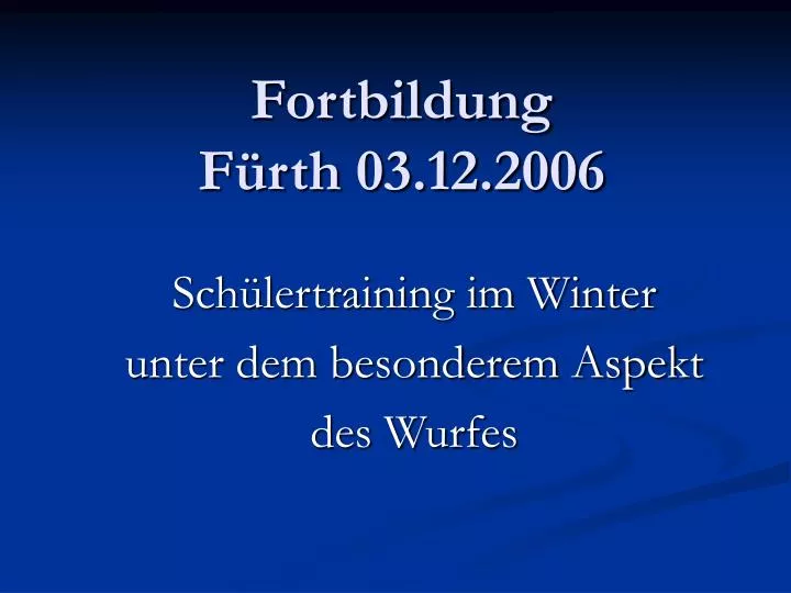 fortbildung f rth 03 12 2006