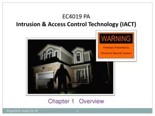EC4019 PA Intrusion &amp; Access Control Technology (IACT)
