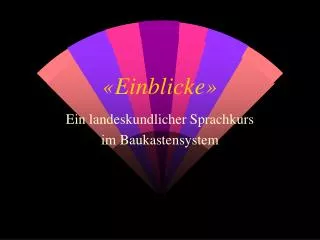 einblicke