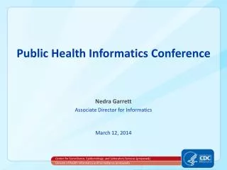 Public Health Informatics Conference