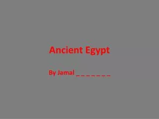 ancient egypt