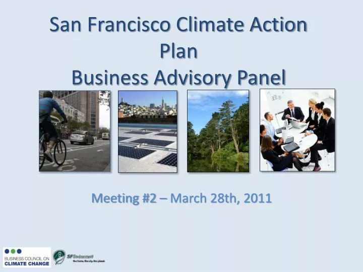 san francisco climate action plan business advisory panel