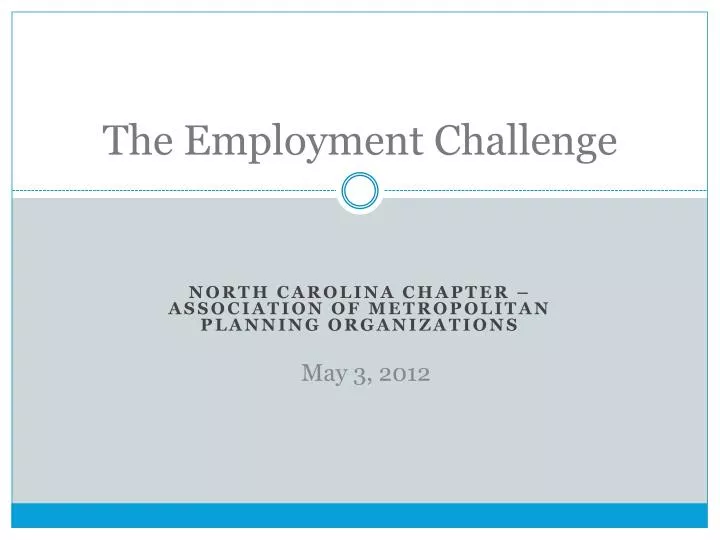 the employment challenge