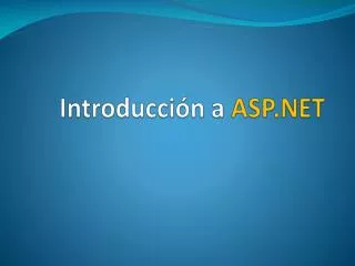 introducci n a asp net
