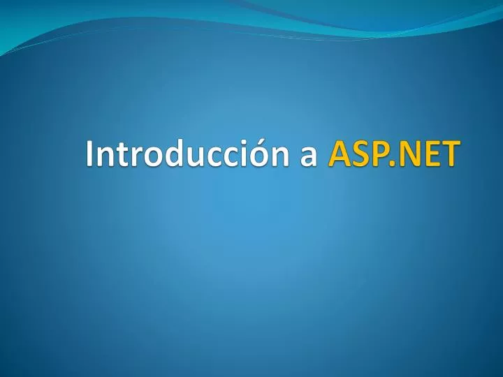 introducci n a asp net