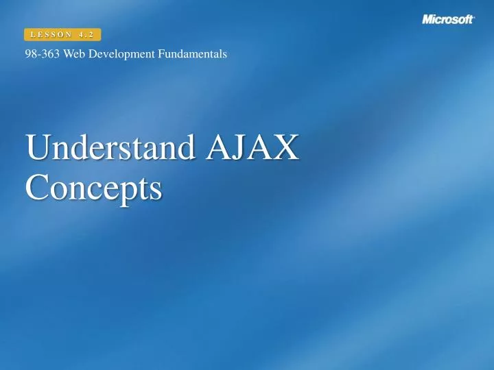understand ajax concepts