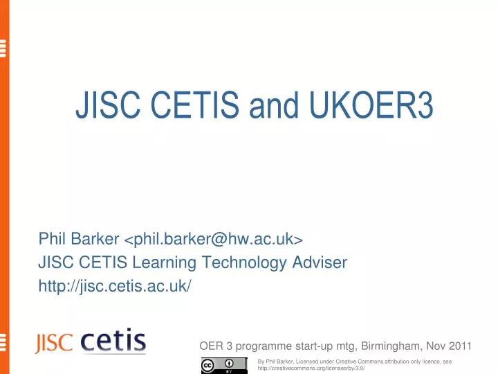 jisc cetis and ukoer3